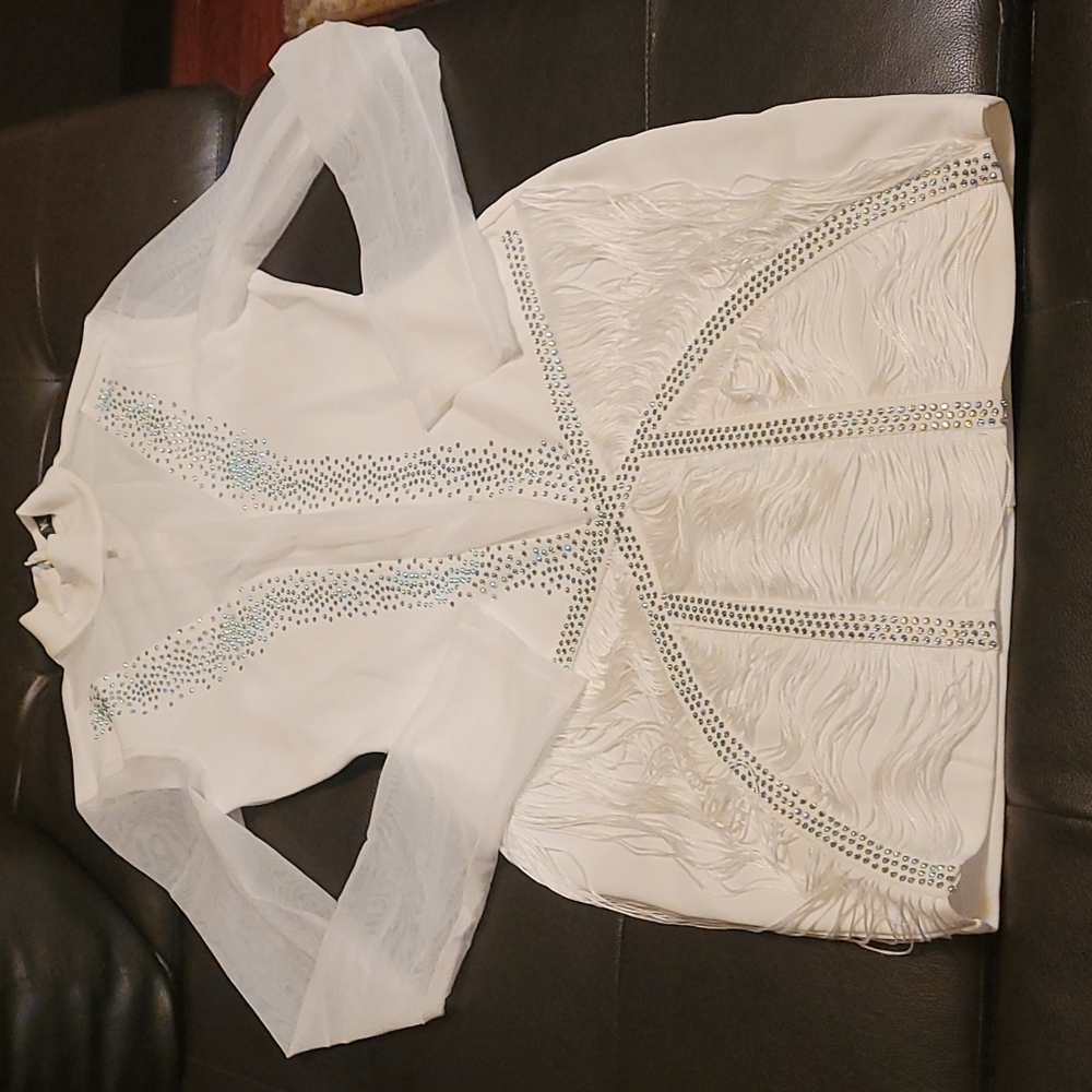 White mini dress